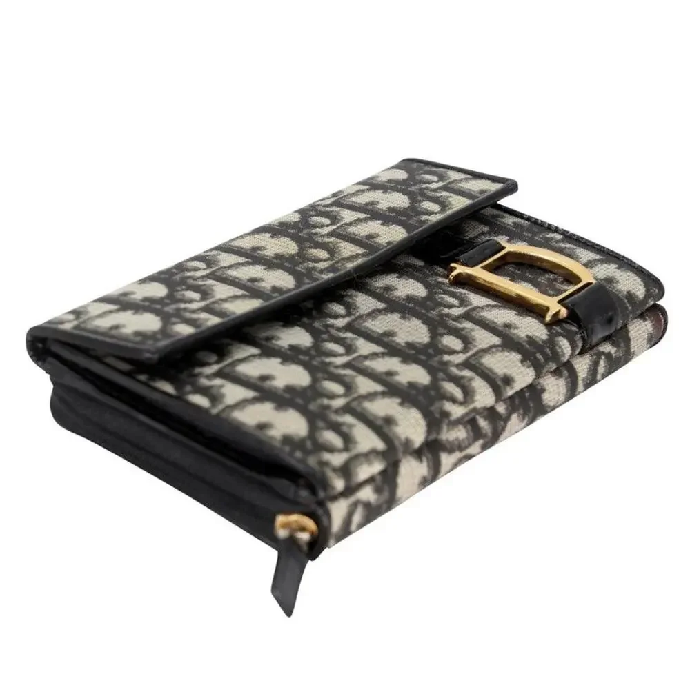 Dior Monogram Oblique Canvas with Gold Charm Wallet CD-0618N-0002